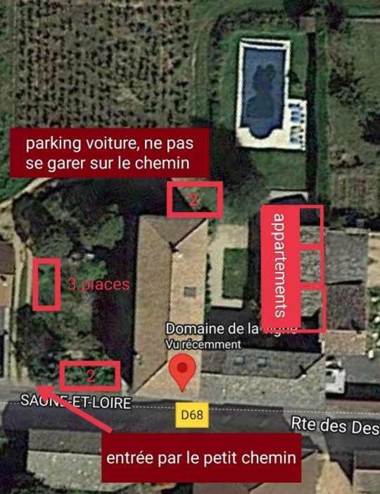 דירות La Chapelle-de-Guinchay Au Coeur Des Vignes Chenas Du Beaujolais מראה חיצוני תמונה